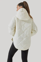 Pillow Packable Puffer Jacket - Coconut Cream POPFLEX®